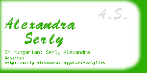 alexandra serly business card